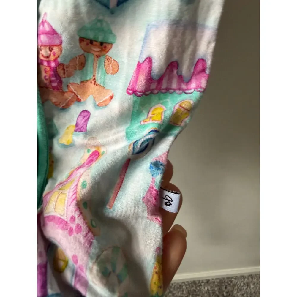 Birdie Bean bamboo ruffle pajamas size 6-12